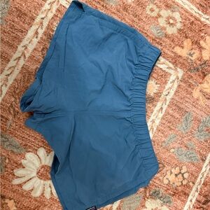 Patagonia Blue Athletic Shorts Lightweight Elastic Waist